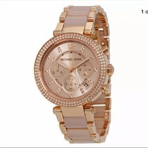 Michael Kors Parker 39mm Rose Gold-Tone Blush